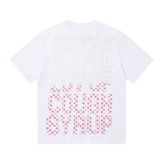 Cough Syrup Four Outline Syrup Bottles Pink Polka Dot Liquid Level Front Half Pink Dot Filled Stacked Slogan Tee 2 colors 29290183