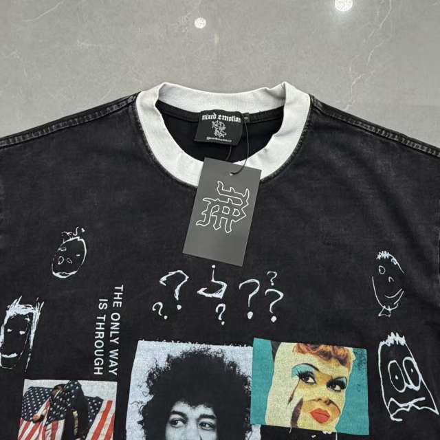 Mixed Emotion Rock Celebrity Photo Poster Collage Print T-shirt 29370505