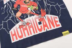 Cough Syrup Full Sleeve White Lightning Hurricane Cartoon Bird Front Gradient Stacked Full Slogan Print Tee 2 colors 29290161