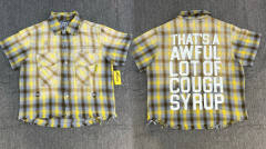 That's A Awful Lot of Cough Syrup American-style Short-Sleeve Work Shirt