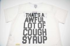 Cough Syrup Retro Sport Streetwear Available Front Simple Block Typography Back Large Stacked Letter Print Cropped Mesh Jersey T-Shirt 4 colors 29345315