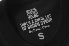 Cough Syrup All-Star NSA Figure Silhouette Star Sleeve Double Sided Print Tee 2 colors 29290030