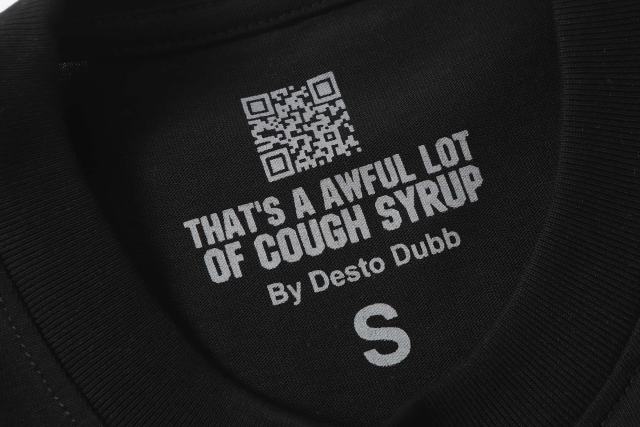 Cough Syrup All-Star NSA Figure Silhouette Star Sleeve Double Sided Print Tee 2 colors 29290030