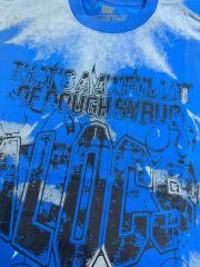 Cough Syrup Gothic Stacked ALDCS Letter Crosshair Target Circle Detail Large Worn Number 18 Graphic Print Tee 2 colors 29303872