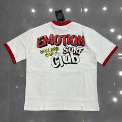 Mixed Emotion Beach Cartoon Cat Graffiti Surf Print T-shirt 29370503