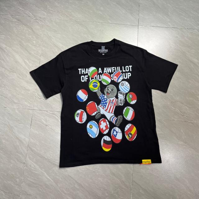 Cough Syrup Cartoon Streetwear Front Cute Us Jersey Sea Lion Multinational Country Flag Football Ball Slogan Print T-Shirt 4 colors 29343108
