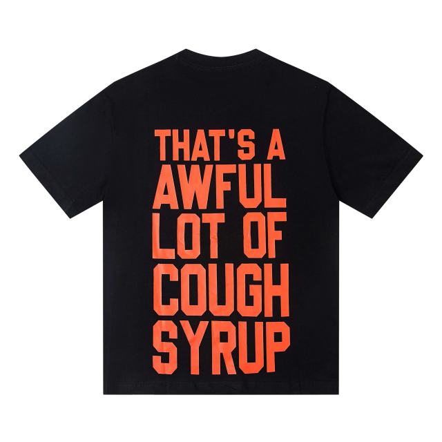 Cough Syrup Scream Ghostface Hooded Killer Knife Figure Red Glow Background Double Sided Print Tee 29303863