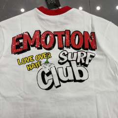 Mixed Emotion Beach Cartoon Cat Graffiti Surf Print T-shirt 29370503