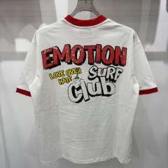Mixed Emotion Beach Cartoon Cat Graffiti Surf Print T-shirt 29370503