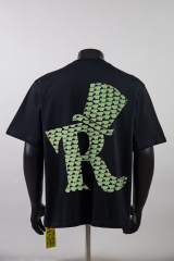 Cough Syrup Cartoon Retro Streetwear Front Green Pink Outline Melting Bubble Joke’s Up Slogan Print Back Large Top Hat R Filled Repeat Logo Graphic Oversized T-Shirt 29343926
