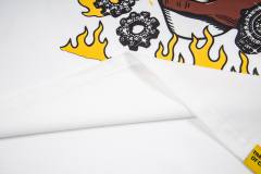 Cough Syrup Grunge Streetwear Mechanic Hand Cup Gear Flame Gothic Letter Print Back Stacked 3D Outline Gearshifters Slogan Graphic Oversized T-Shirt 2 colors 29343893