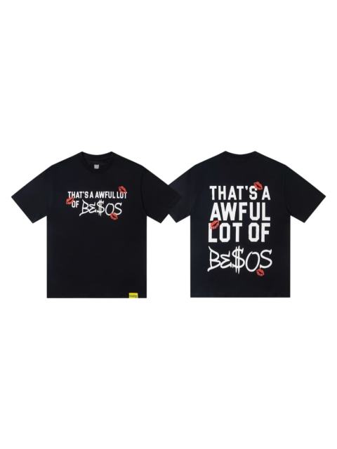 Cough Syrup Lip Print Decorated Front Small Text Back Stacked Bold Letter Cursive Word Print Tee 29303861