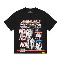 Cough Syrup Asaali Retro Magazine Clipping Collage Figure Front Back Bold Slogan Oversized Tee 29288682