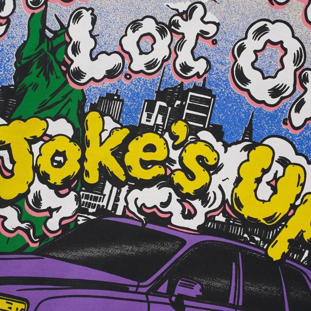 Cough Syrup Jokes Up Tour Purple Luxury SUV Car NY Graffiti Double Sided Print Tee 2 colors 29288649