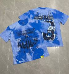 Cough Syrup Gothic Stacked ALDCS Letter Crosshair Target Circle Detail Large Worn Number 18 Graphic Print Tee 2 colors 29303872