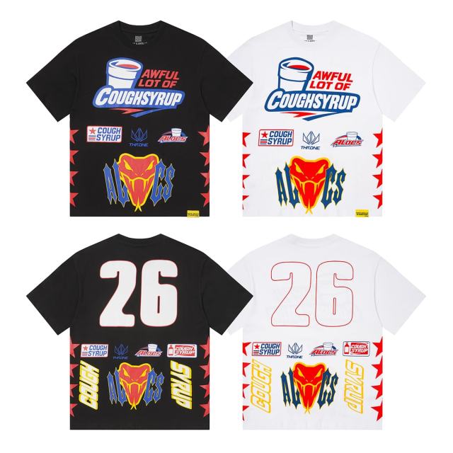 Cough Syrup American Racing Number 26 Viper Print Tee 2 colors 29359166