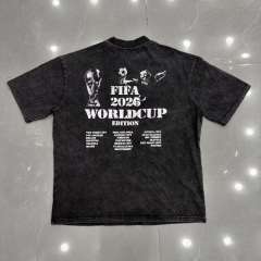 Mixed Emotion USA Canada Mexico World Cup Flame Eagle Print T-shirt 29370498