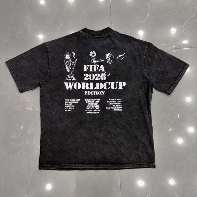 Mixed Emotion USA Canada Mexico World Cup Flame Eagle Print T-shirt 29370498