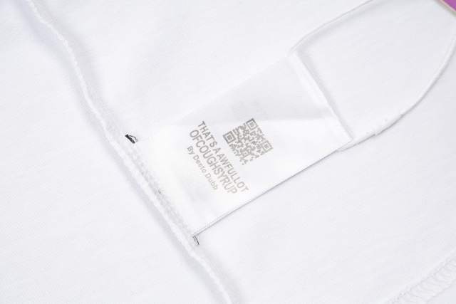 Cough Syrup Minimal Hip Hop Streetwear Front Purple Block Letter Back Dripping Purple Syrup Bottle Cup Cartoon Graphic Oversized T-Shirt 29343927