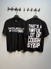 Cough Syrup Obscured Text TR17 Mark Front Full Big Letter Slogan Back Tee 2 colors 29288697