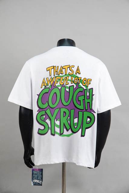 Cough Syrup Cartoon Hip Hop Streetwear Front Christmas Santa Grinch Pickup Truck Cup Bottle Comic Graphic Print Oversized T-Shirt 29343911