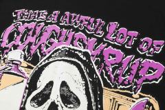 Cough Syrup Dark Punk Horror Ghostface Graffiti Figure Drip Deformed Font Dual Side Printed Tee 29302305