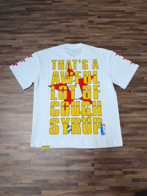 Cough Syrup All-Star NSA Figure Silhouette Star Sleeve Double Sided Print Tee 2 colors 29290030