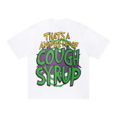 Cough Syrup Cartoon Hip Hop Streetwear Front Christmas Santa Grinch Pickup Truck Cup Bottle Comic Graphic Print Oversized T-Shirt 29343911