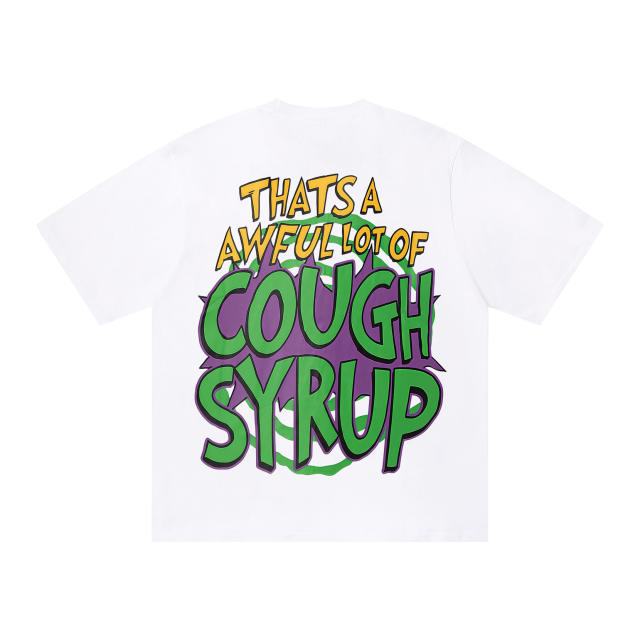 Cough Syrup Cartoon Hip Hop Streetwear Front Christmas Santa Grinch Pickup Truck Cup Bottle Comic Graphic Print Oversized T-Shirt 29343911