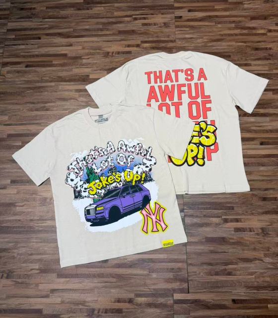 Cough Syrup Jokes Up Tour Purple Luxury SUV Car NY Graffiti Double Sided Print Tee 2 colors 29288649