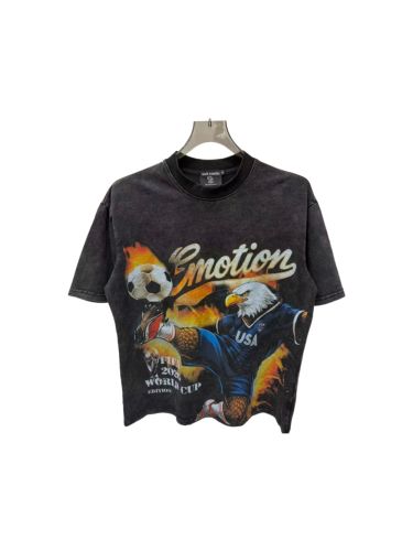 Mixed Emotion USA Canada Mexico World Cup Flame Eagle Print T-shirt 29370498