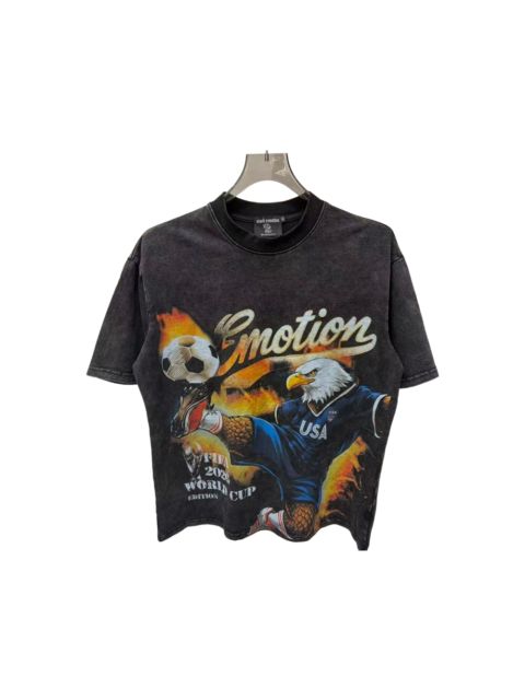 Mixed Emotion USA Canada Mexico World Cup Flame Eagle Print T-shirt 29370498