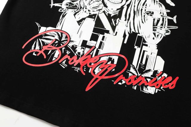 Cough Syrup Gothic Streetwear Line Drawing Reaper Urban Scene Dual Side Contrast Script Signature Typography Tee 29302199