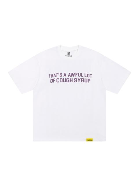 Cough Syrup Minimal Hip Hop Streetwear Front Purple Block Letter Back Dripping Purple Syrup Bottle Cup Cartoon Graphic Oversized T-Shirt 29343927