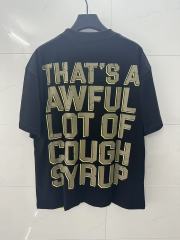 Cough Syrup Vintage Distressed Army Grenade Graphic Back Big Stacked Text Print Tee 29303794