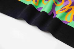 Cough Syrup PO' UP US City Name List Green Box Text Gradient Flame Front Purple Syrup Dripping Disposable Cup Print Tee 2 colors 29303911