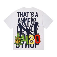 Cough Syrup Weed Leaf Peace Symbol Apple NY Graffiti Double Sided Print Tee 2 colors 29288701