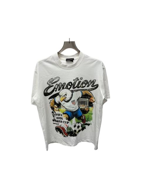 Mixed Emotion USA Canada Mexico World Cup Bald Eagle Soccer Print T-shirt 29370478
