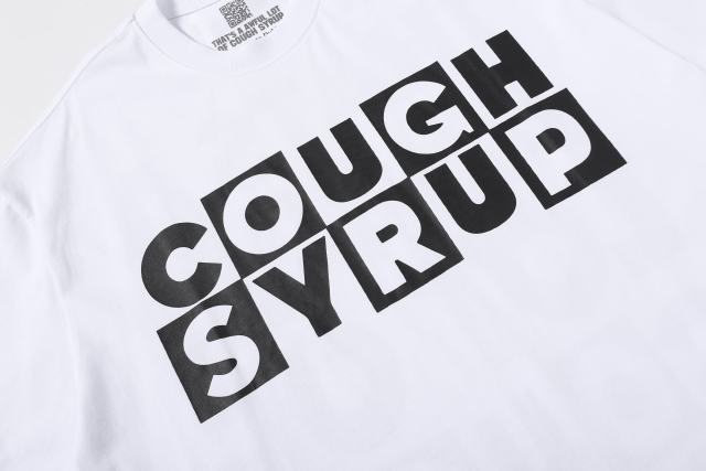 Cough Syrup Block Box Letter Front And Back Double Sided Print Tee 2 colors 29290013