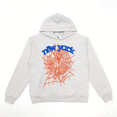 1:1 TOP Quality New York Spider Web Matching Hoodie & Sweatpants Set