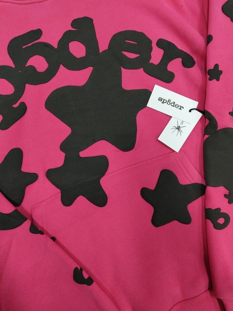 [On Sale] Sp*der Pink Black Bubble Star Pullover Hoodie