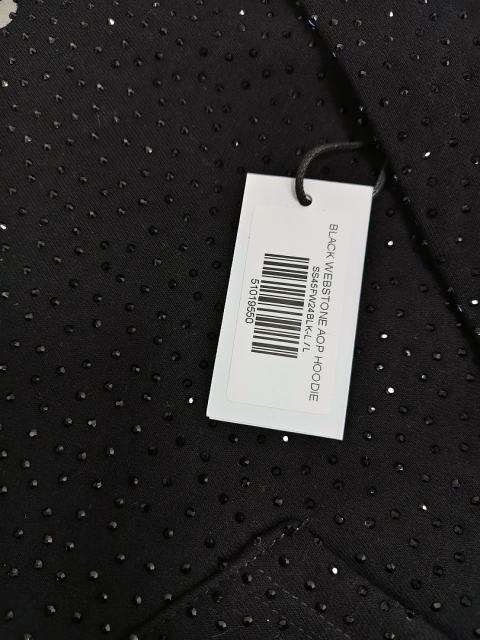 [On Sale] Sp*der All Over VVS Rhinestone Pullover Hoodie