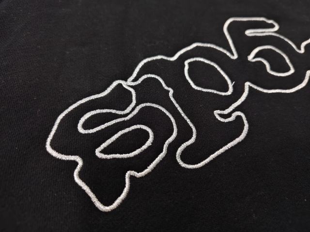 [On Sale] Sp*der Black White Outline Arch Sp5der Plain Pullover Hoodie