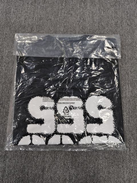 1:1 Top Quality Black White Spray Texture SPS Web 555 Short Sleeve T-Shirt