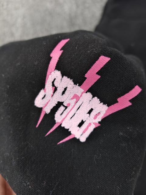 [On Sale] Sp*der Black Pink Double 555 Spider Web Star Pullover Hoodie