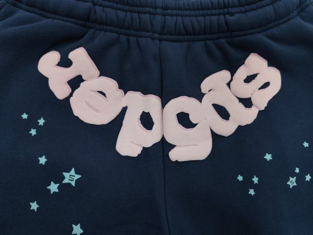[ON SALE] Navy Light Pink Foam Star Jogger Sweat Pants