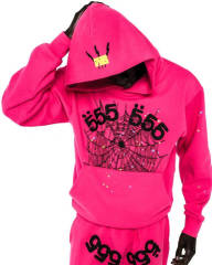 1:1 TOP Quality Black 555 Printed Hoodie & Pants Set