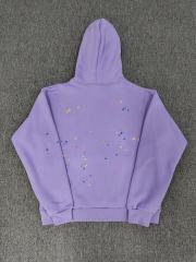 [On Sale] Sp*der Lavender Purple Rhinestone Multi-Color Star Spider Web Pullover Hoodie