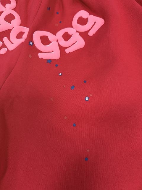 Red Double Reversed Number 5 Star Speckle Sweat Shorts