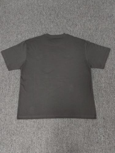 1:1 Top Quality Charcoal Grey Neon Green Foam Black Spider Web Short Sleeve T-Shirt